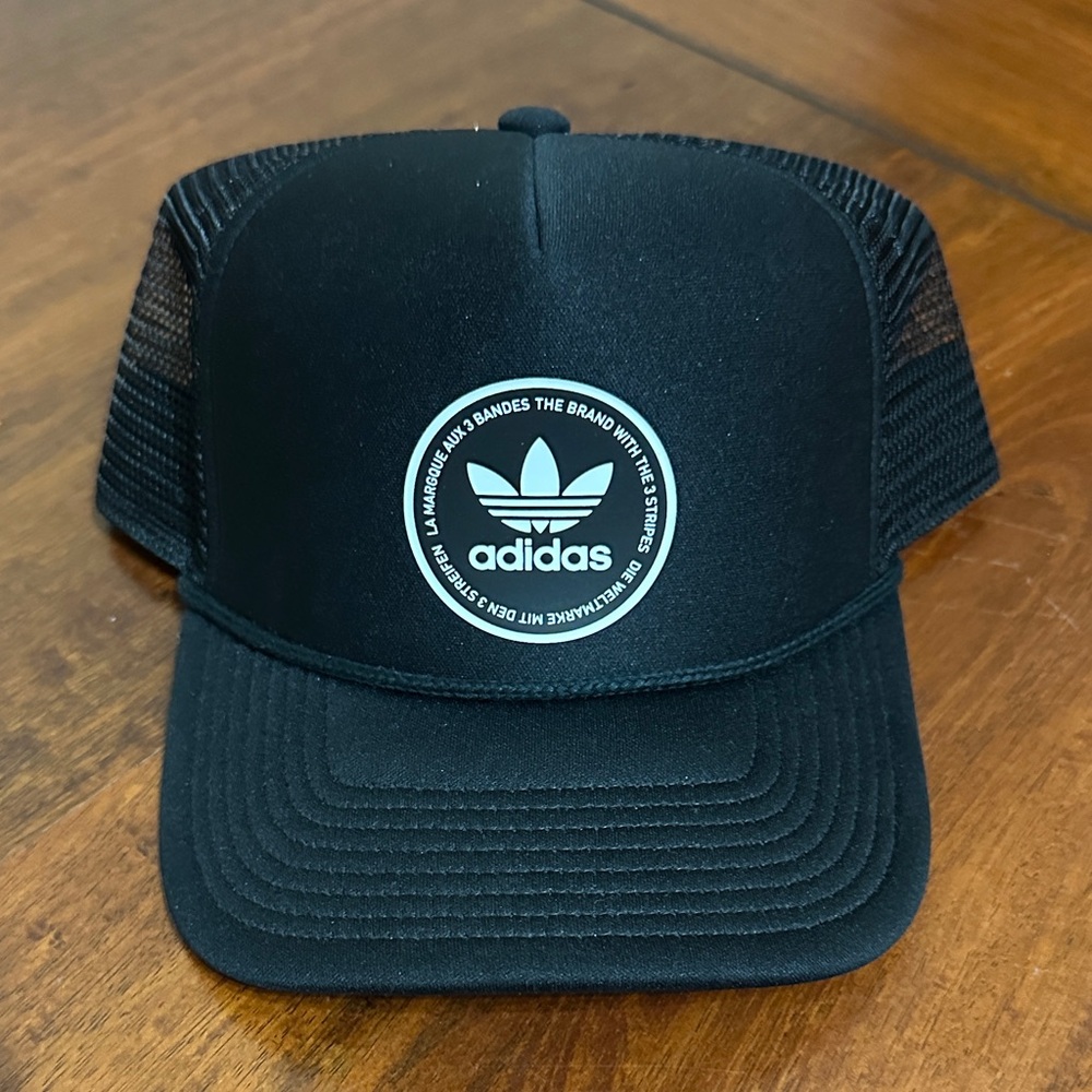 Adidas Black Mesh Baseball Cap with Logo